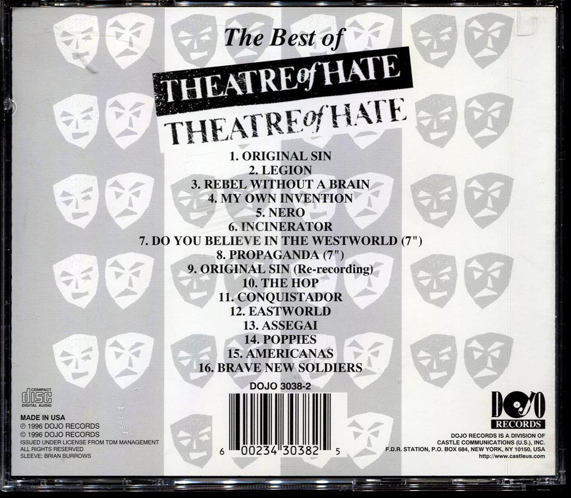 Theatre Of Hate - The Best Of Theatre Of Hate [New CD]