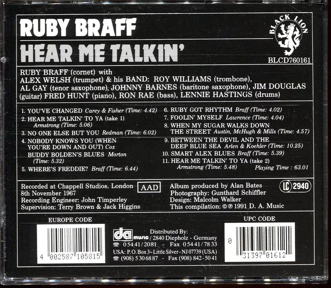 Ruby Braff - Hear Me Talkin' [New CD]