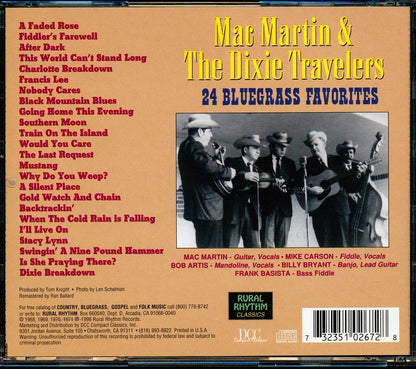 Mac Martin & The Dixie Travelers - 24 Bluegrass Favorites [New CD]