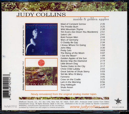 Judy Collins - Maids + Golden Apples: Judy Collins' First Two Albums (2 albums on 1 CD) (remastered) [New CD]