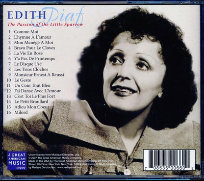 Edith Piaf - The Passion Of The Little Sparrow [New CD]