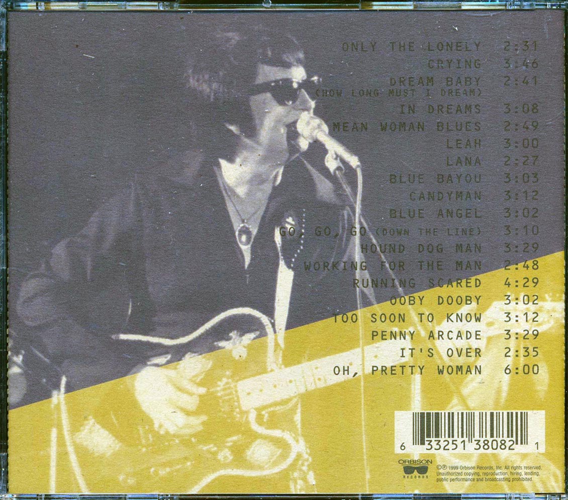 Roy Orbison - Live From Birmingham, July 13, 1980, Birmingham, Alabama, USA [New CD]