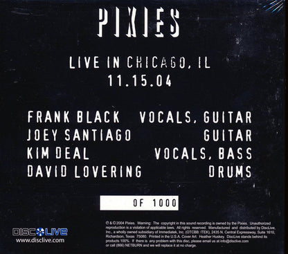 The Pixies - Live In Chicago, IL, 11.15.04 (ltd. ed.) [New CD]