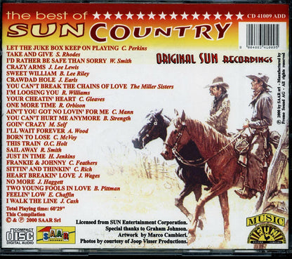 Carl Perkins, Jerry Lee Lewis, Johnny Cash, Charlie Rich, Etc. - The Best Of Sun Country (25 tracks) [New CD]