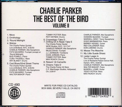 Charlie Parker - The Best Of The Bird Volume 2 [New CD]