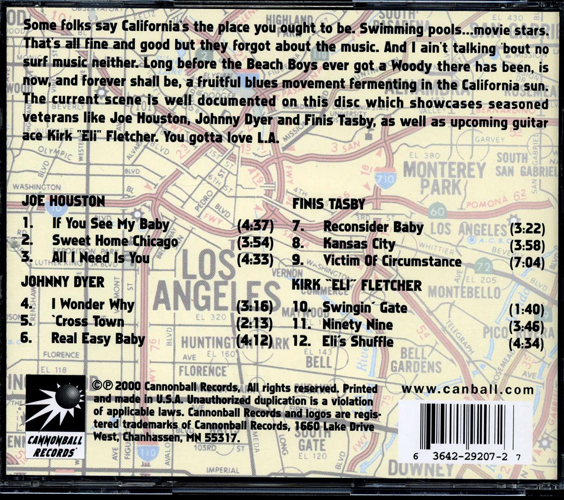 Joe Houston, Johnny Dyer, Finis Tasby, Kirk Eli Fletcher - Blues Across America: The Los Angeles Scene [New CD]