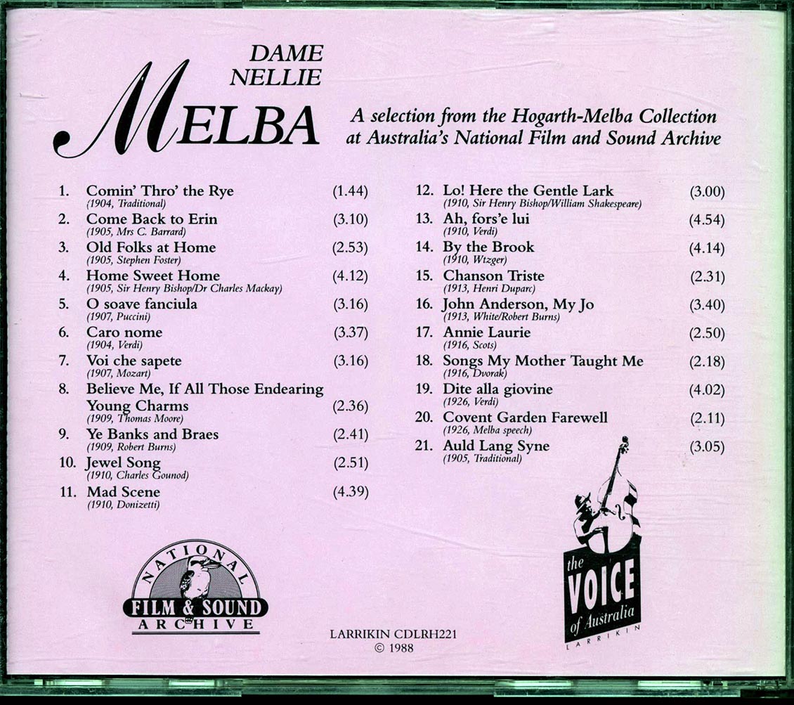 Nellie Melba - Dame Nellie Melba [New CD]