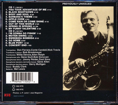 Gerry Mulligan & The Concert Jazz Band Featuring Zoot Sims - En Concert Avec Europe1: Olympia 19 Novembre 1960 (2xCD) [New CD]