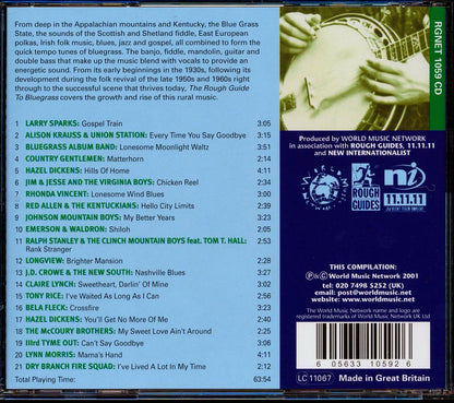 Larry Sparks, Alison Krauss, JD Crowe, Bela Fleck, Etc. - The Rough Guide To Bluegrass: Lightning String Music From The Appalachians (21 tracks) [New CD]