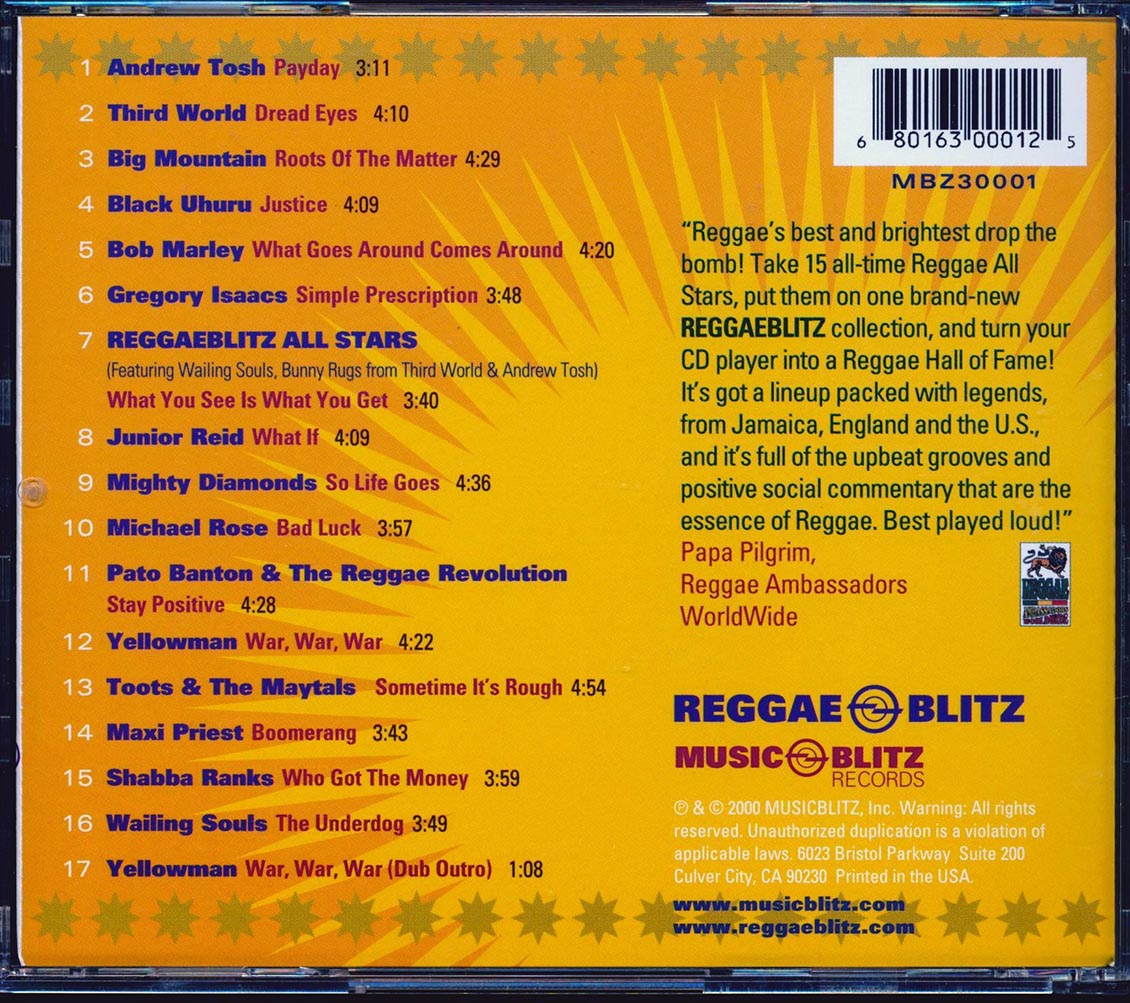 Bob Marley, Jr. Reid, Michael Rose, Toots & The Maytals, Etc. - Reggae Blitz All Stars [New CD]
