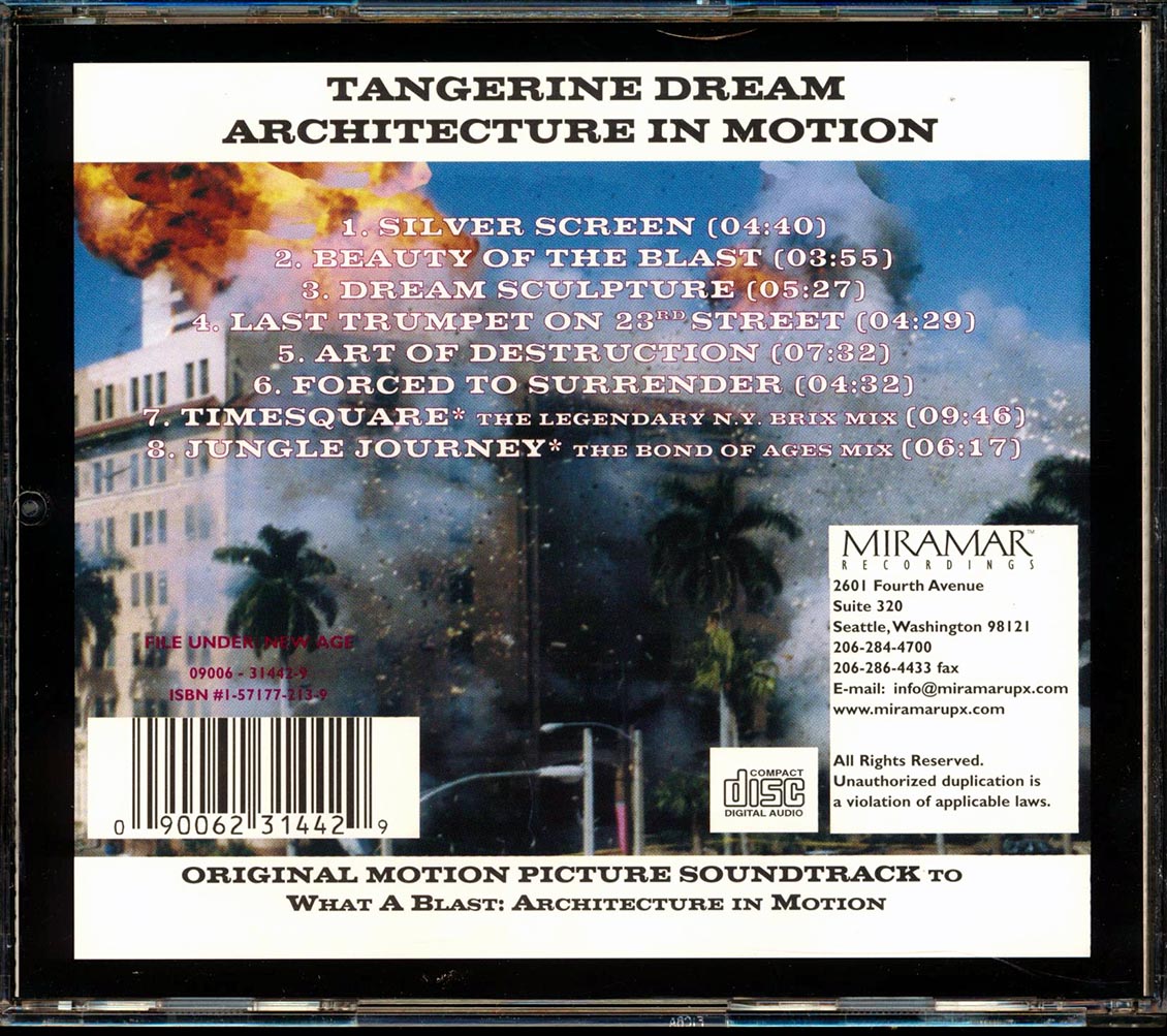 Tangarine Dream - Architecture In Motion [New CD]