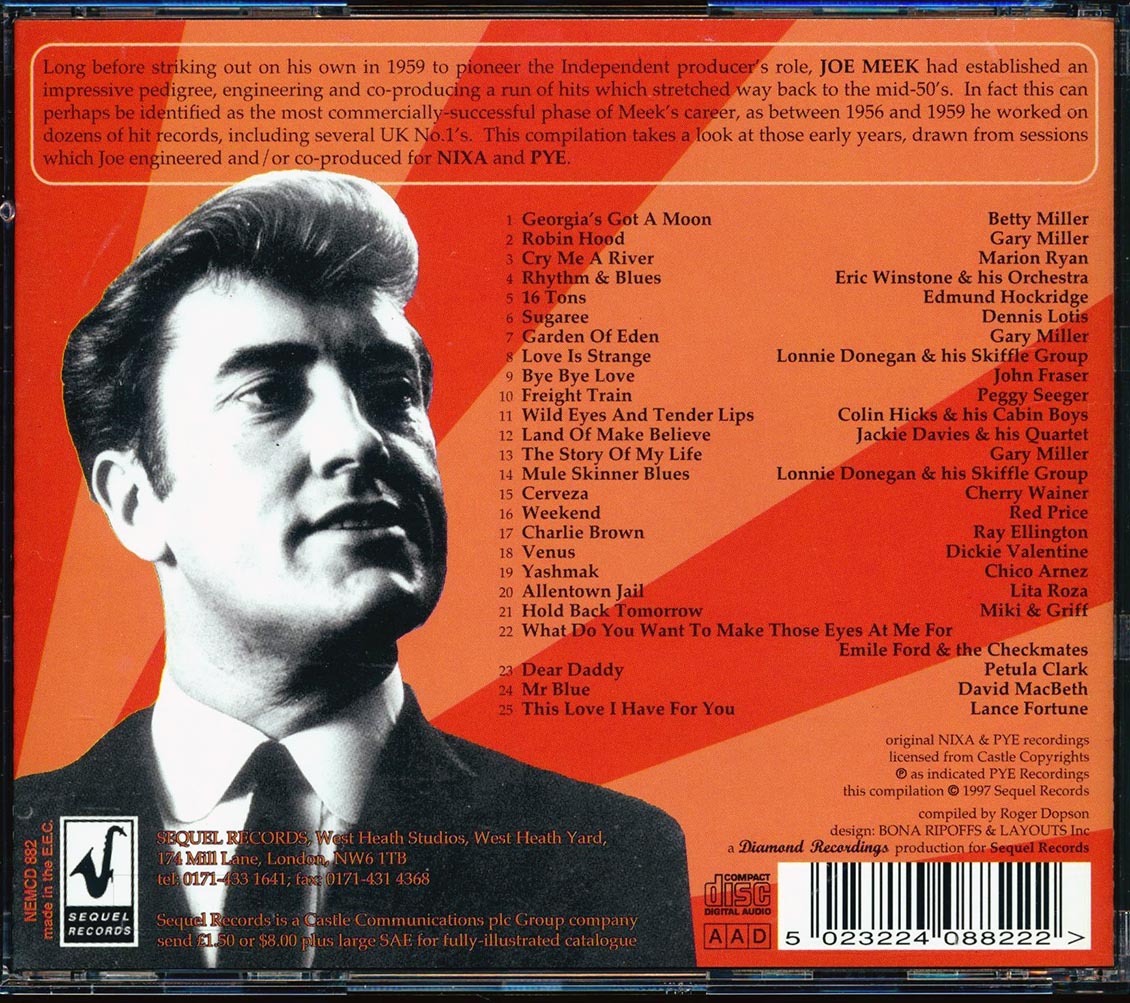 Betty Miller, Petula Clark, Colin Hicks & His Cabin Boys, Red Prices, Etc. - The Joe Meek Story Volume 5: The Early Years (25 tracks) [New CD]