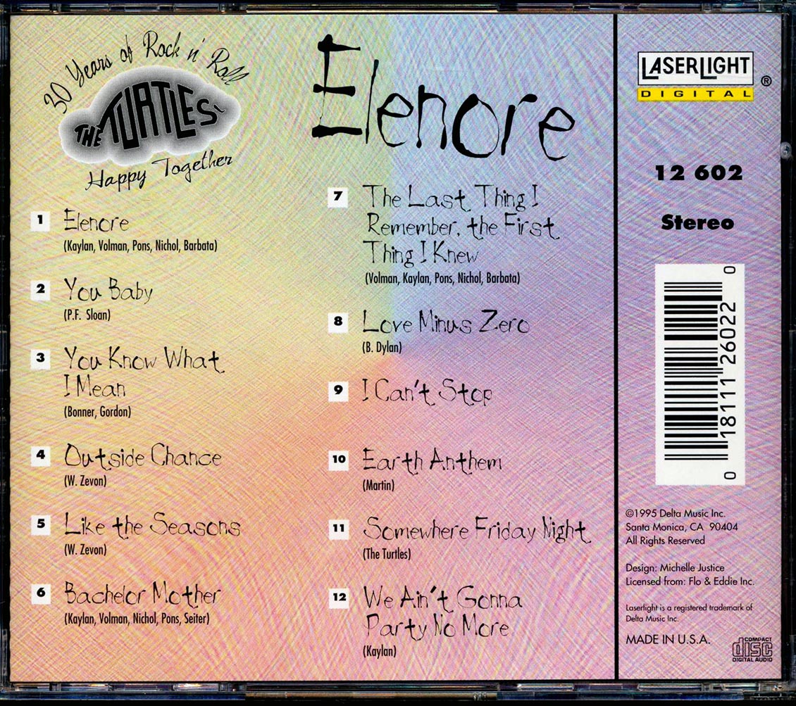 The Turtles - Elenore [New CD]