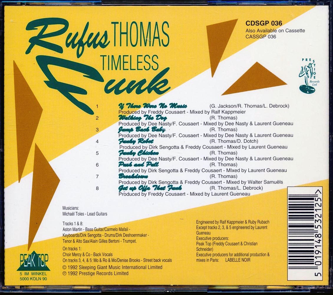 Rufus Thomas - Timeless Funk [New CD]