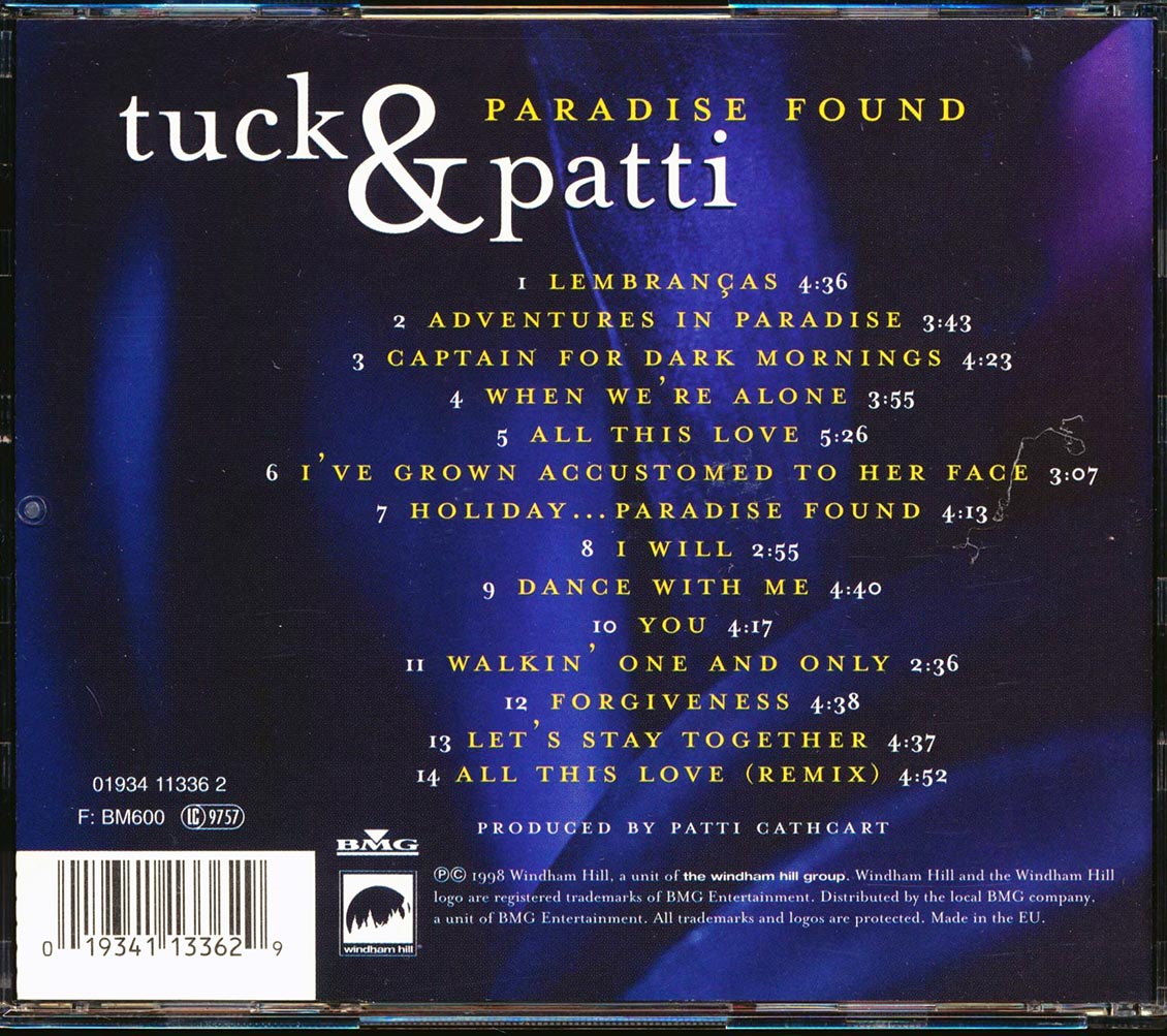 Tuck & Patti - Paradise Found [New CD]