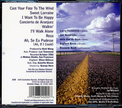 Larry Vuckovich, Jon Hendricks - Cast Your Fate [New CD]