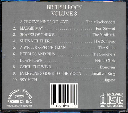 Rod Stewart, The Kinks, The Yardbirds, The Zombies, Donovan, Etc. - British Rock Volume 3 [New CD]