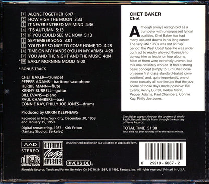 Chet Baker - Chet [New CD]