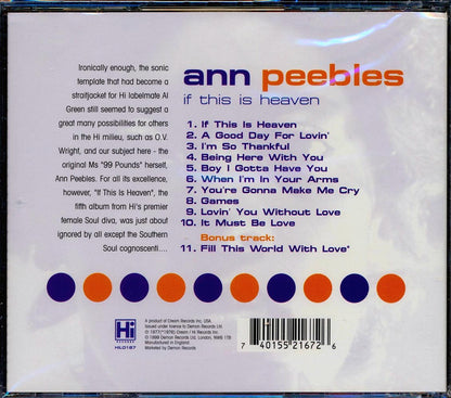 Ann Peebles - If This Is Heaven [New CD]