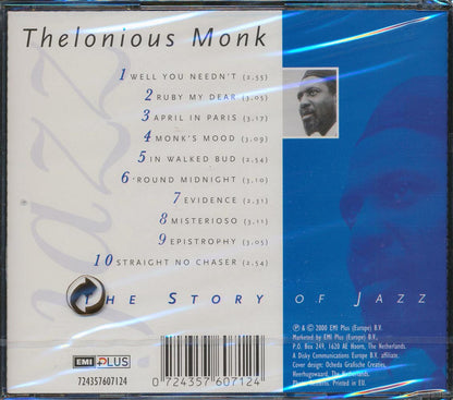 Thelonious Monk - The Story Of Jazz [New CD]
