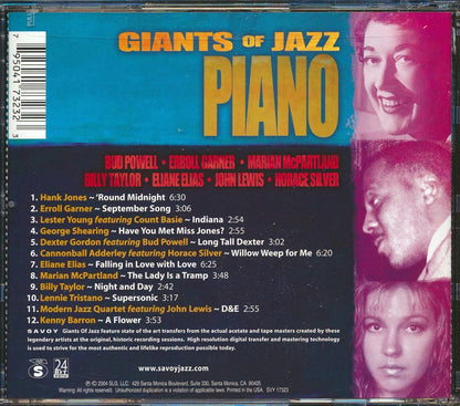 Lester Young, Hank Jones, Count Basie, Cannonball Adderley, Etc. - Giants Of JazzL Piano (24-bit mastering) (remastered) [New CD]