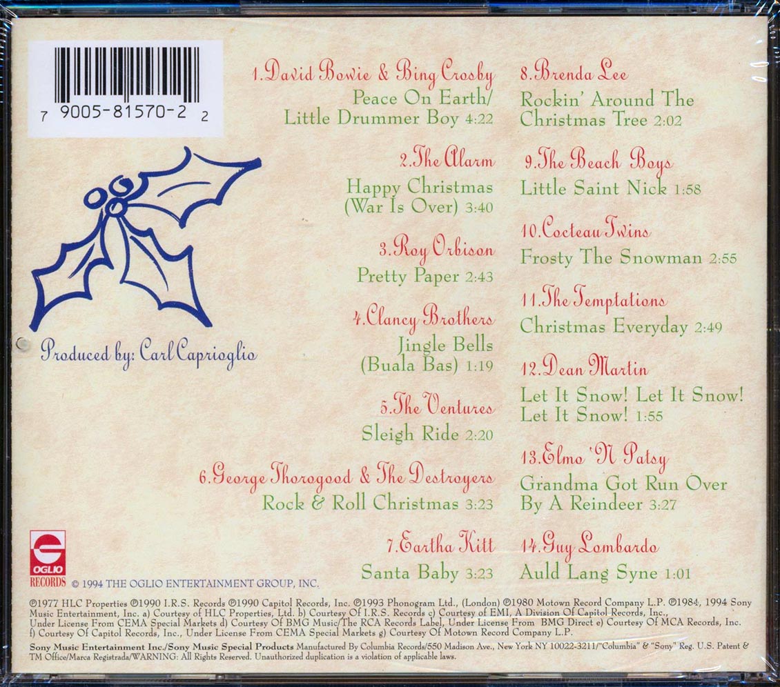 David Bowie, Bing Crosby, Roy Orbison, The Beach Boys, Dean Martin, Guy Lombardo, Etc. - The Coolest Christmas [New CD]