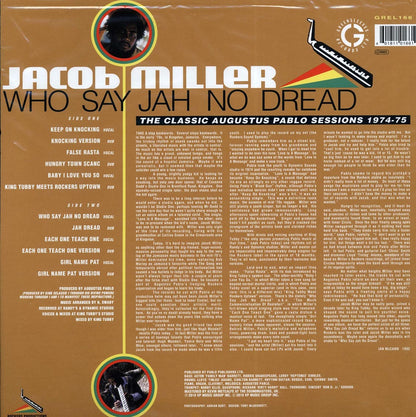 Jacob Miller - Who Say Jah No Dread: The Classic Augustus Pablo Sessions 1974-1975 [New Vinyl LP]