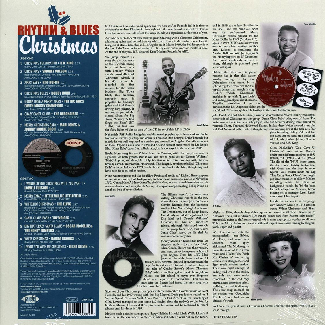 BB King, Smokey Wilson, Lowell Fulsom, Etc. - Rhythm & Blues Christmas [New Vinyl Record LP]