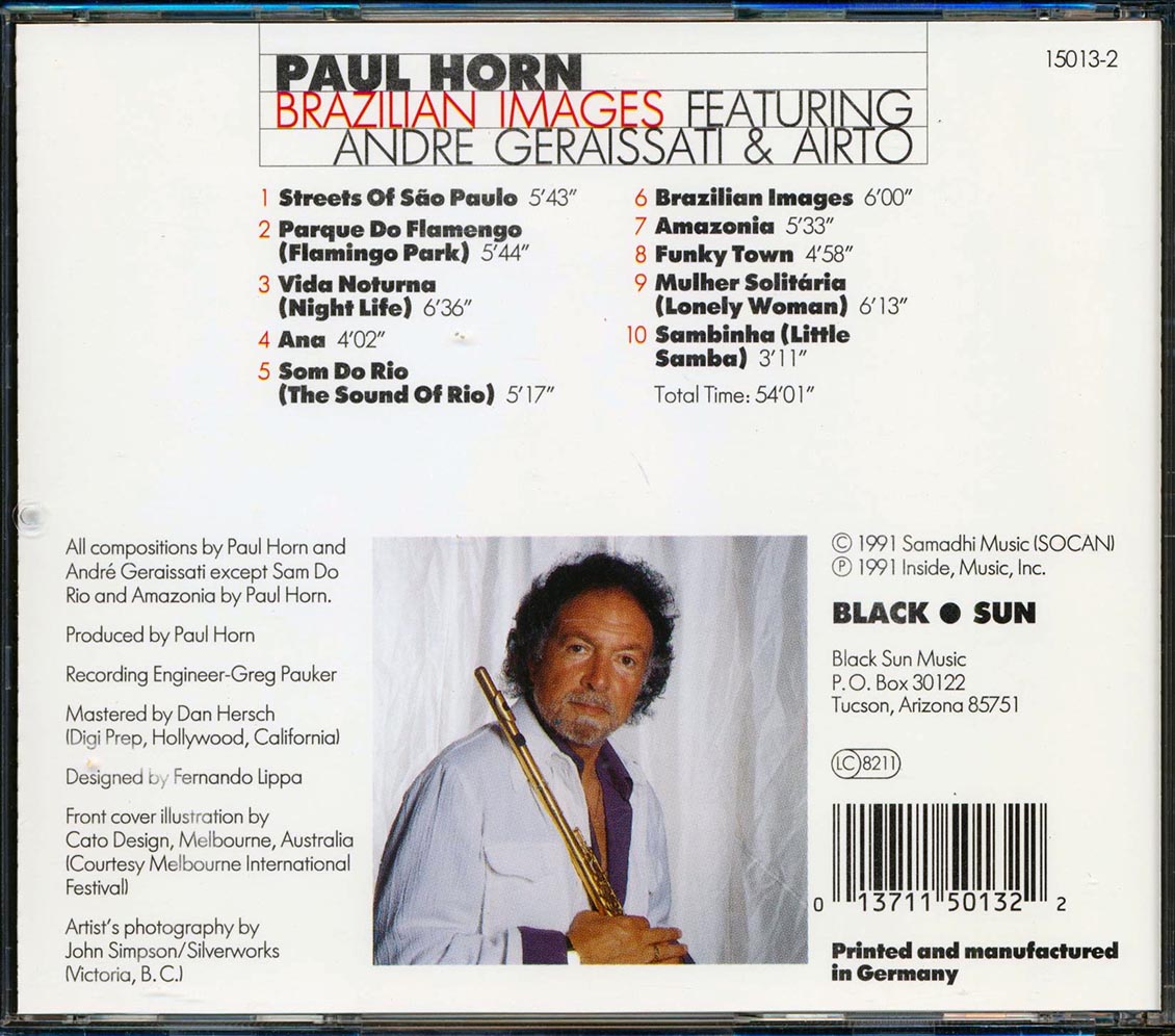 Paul Horn - Brazilian Images [New CD]