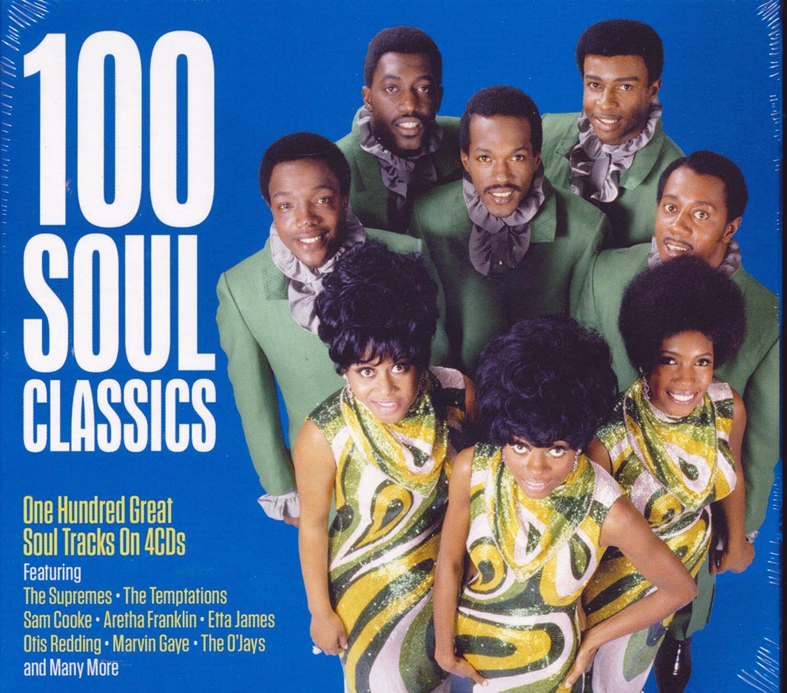 Sam Cooke, Etta James, Marvin Gaye, Aretha Franklin, Etc. - 100 Soul Classics (100 tracks) (4xCD) (deluxe 4-fold digipak) [New CD]