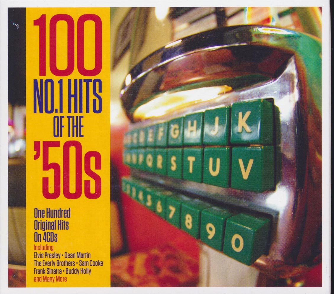 Elvis Presley, Dean Martin, Sam Cooke, The Everly Brothers, Etc. - 100 No. 1 Hits Of The '50s (100 tracks) (4xCD) (deluxe 4-fold digipak) [New CD]