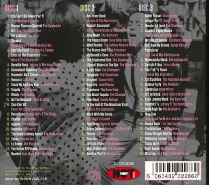 Link Wray, The Ventures, The Shadows, The Tornadoes, Etc. - You Just Can't Sit Down! 75 Instrumentals Of The '50s & '60s (75 tracks) (3xCD) (deluxe 3-fold digipak) [New CD]