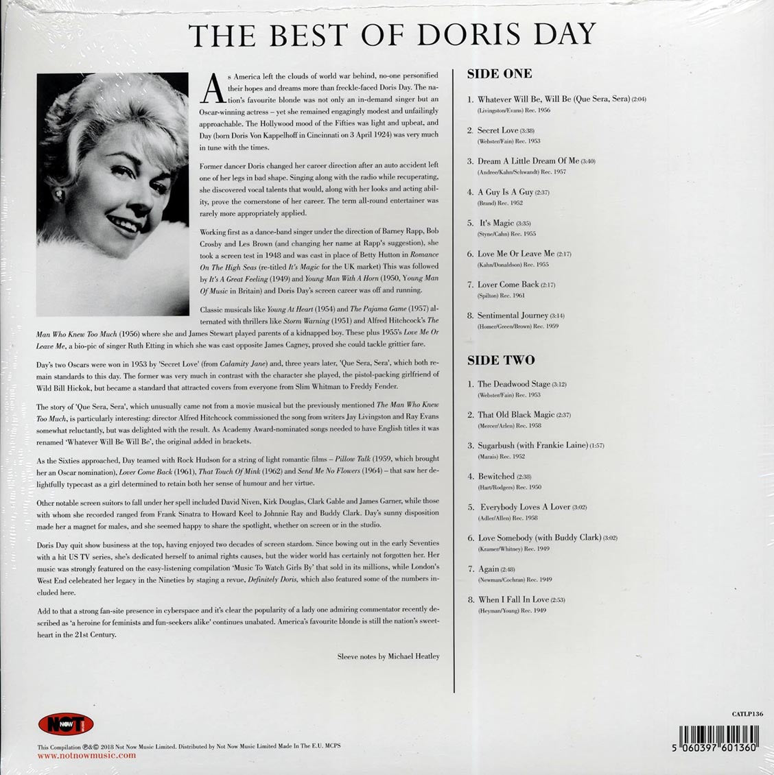 Doris Day - The Best Of Doris Day (180g) [New Vinyl LP]