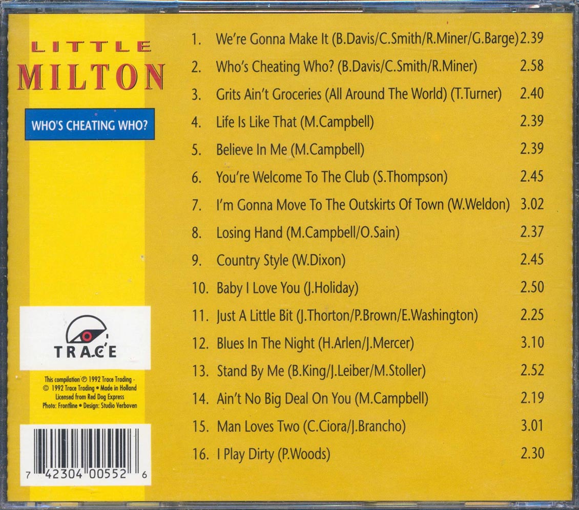 Little Milton - The World Of Little Milton/Who's Cheating Who? [New CD]