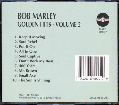 Bob Marley - Golden Hits Volume 2 [New CD]