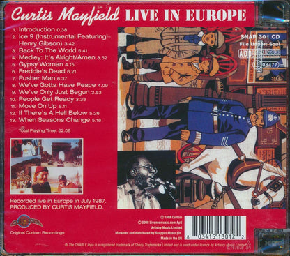 Curtis Mayfield - Live In Europe [New CD]