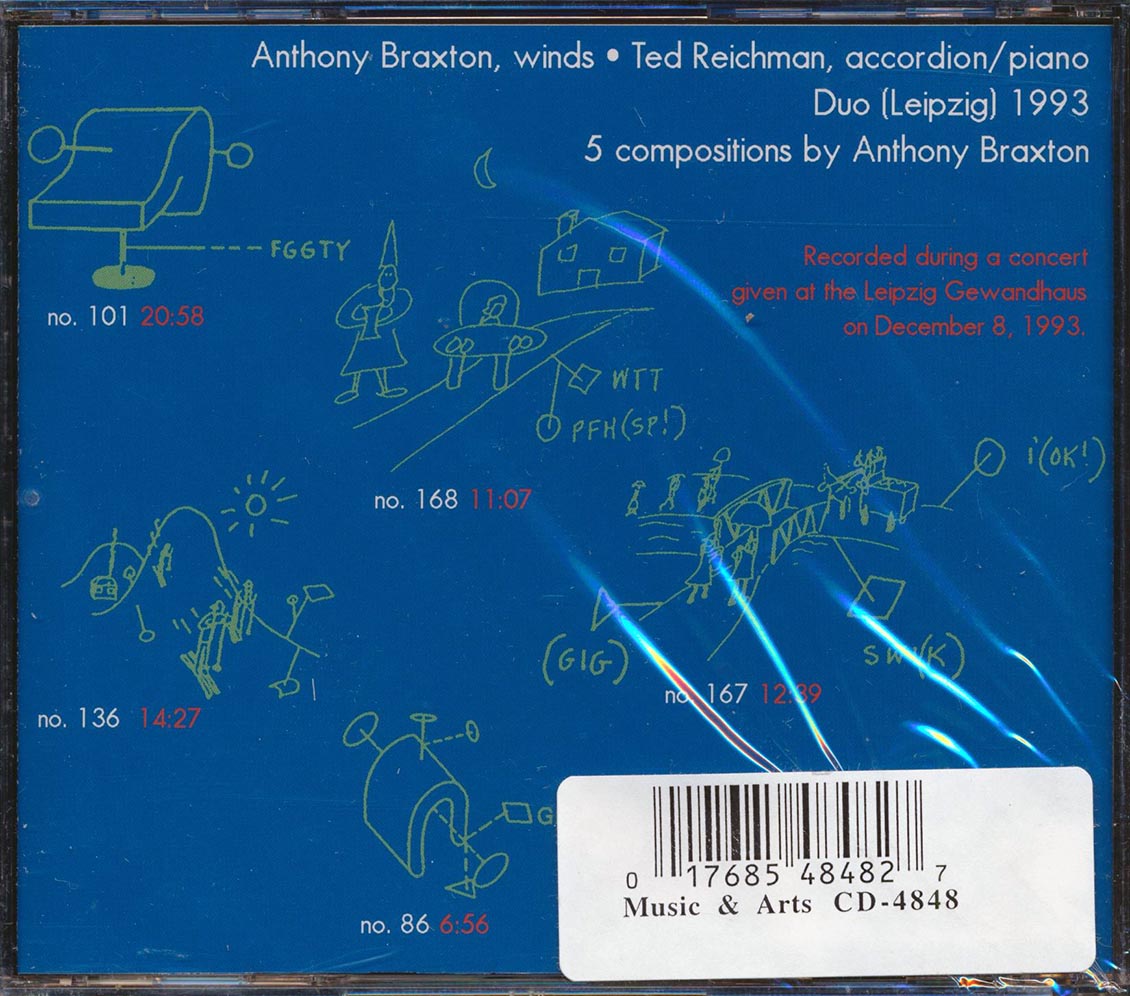 Anthony Braxton, Ted Reichman - Duo Leipzig 1993 [New CD]