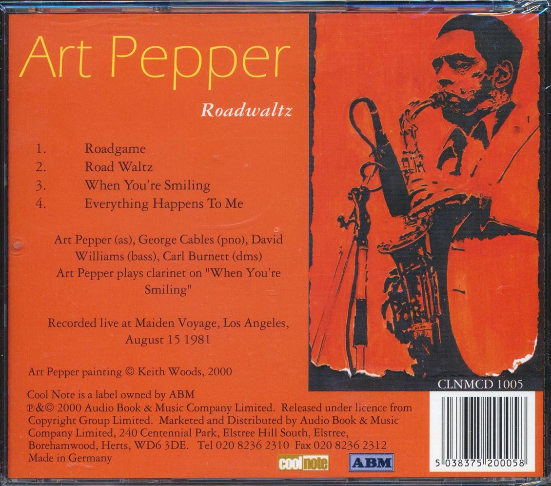 Art Pepper - Roadwaltz [New CD]