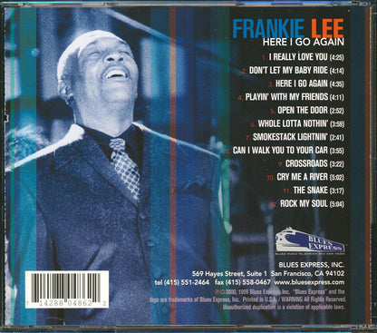 Frankie Lee - Here I Go Again [New CD]