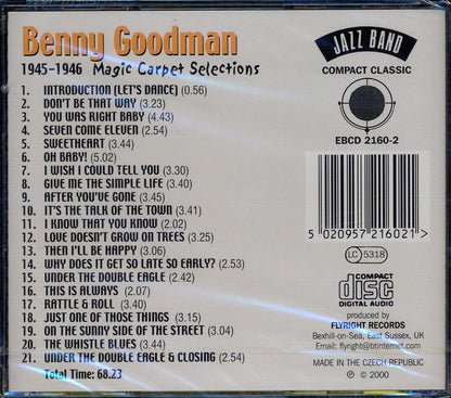 Benny Goodman - 1945-1946 Magic Carpet Selections (21 tracks) [New CD]