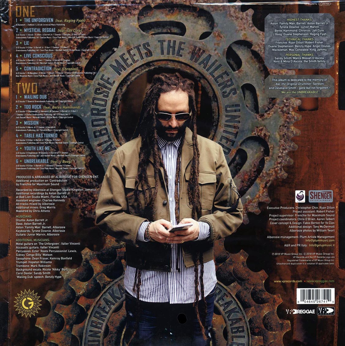 Alborosie, The Wailers United - Unbreakable: Alborosie Meets The Wailers United [New Vinyl LP]