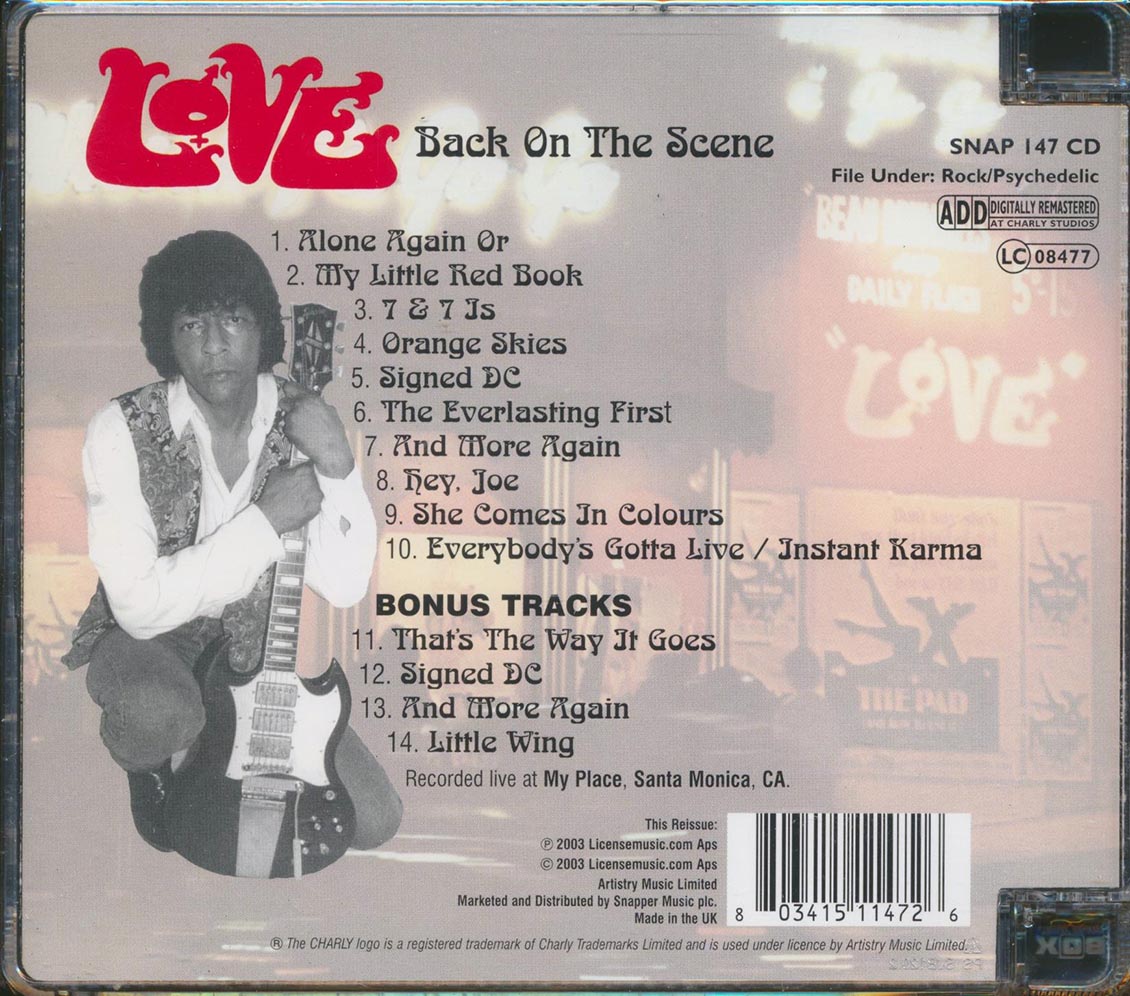 Love - Back On The Scene [New CD]
