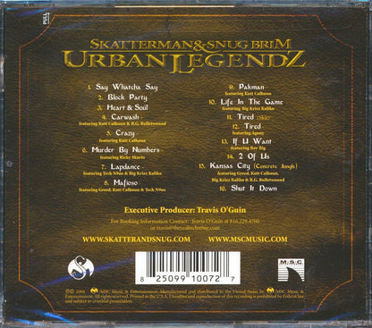 Skatterman & Snug Brim - Urban Legendz [New CD]