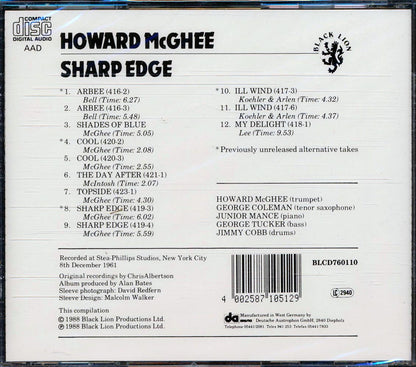 Howard McGhee - Sharp Edge [New CD]