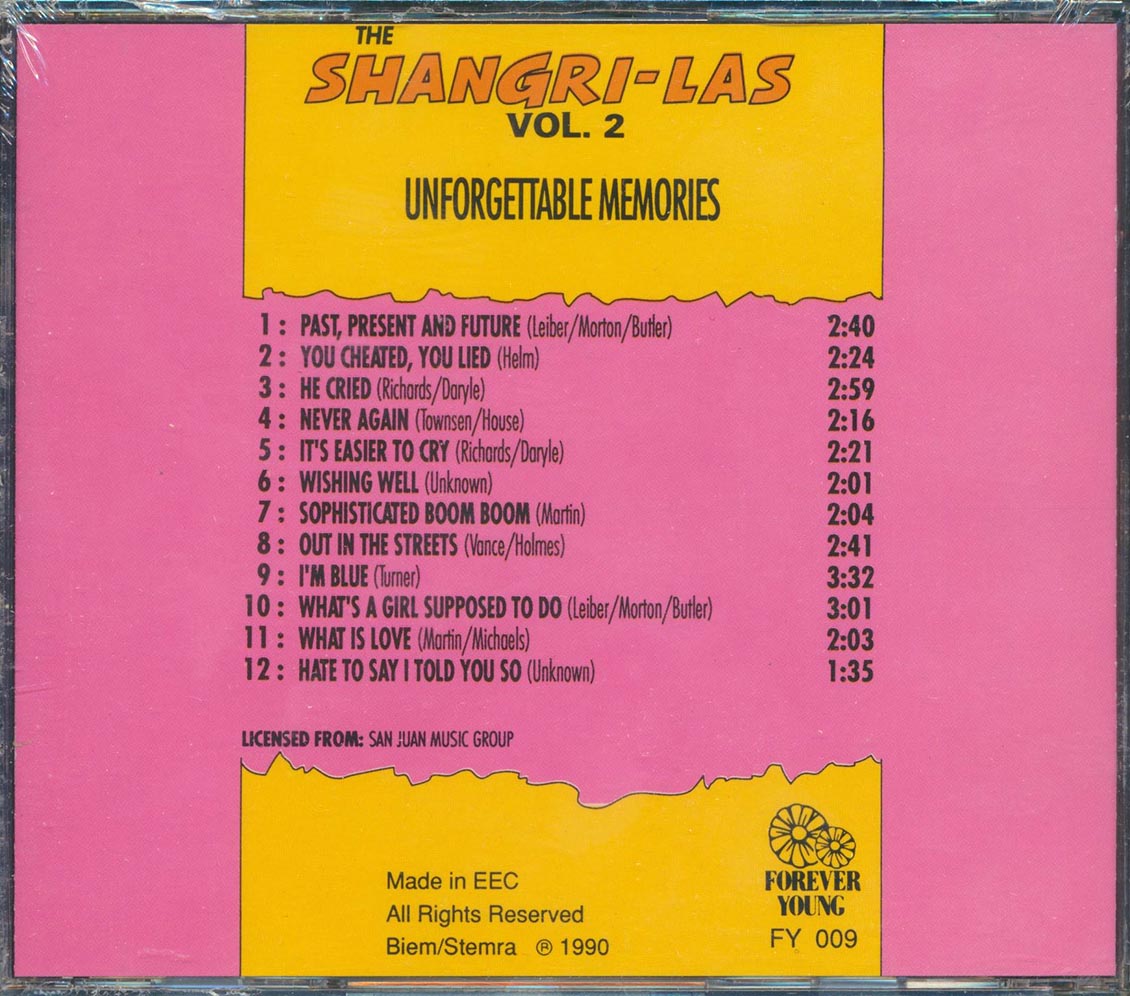 The Shangri-Las - Unforgettable Memories: Volume 2 [New CD]