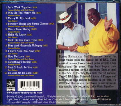 Roscoe Shelton & Earl Gaines - Let's Work Together [New CD]