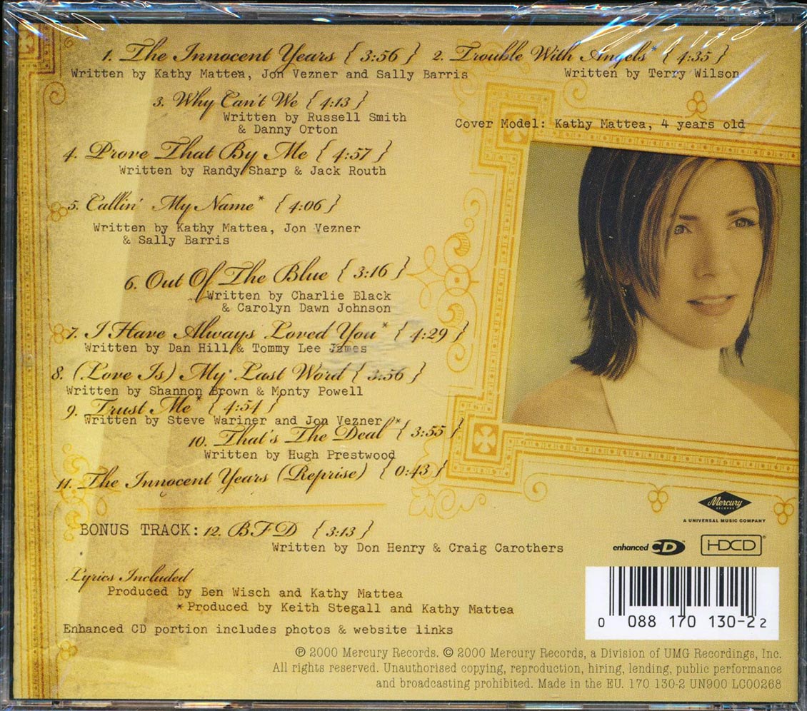 Kathy Mattea - The Innocent Years [New CD]