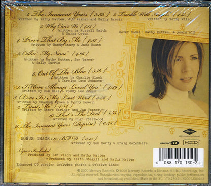 Kathy Mattea - The Innocent Years [New CD]