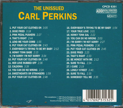 Carl Perkins - The Unissued Carl Perkins (30 tracks) [New CD]