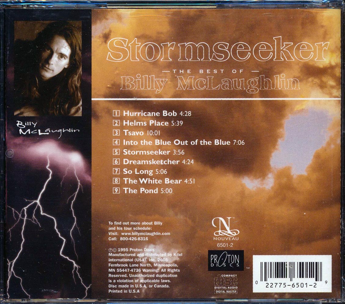 Billy McLaughlin - Stormseeker: The Best Of Billy McLaughlin [New CD]